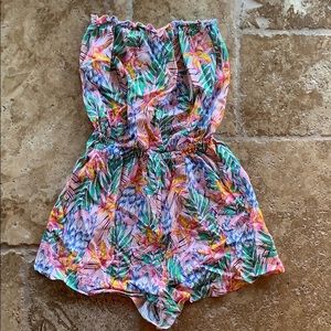 NWOT H&M Divided strapless floral romper- 2